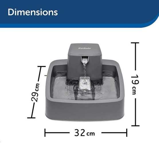 PetSafe Pet Fountain, Suitable for Medium Size Dogs Households, Easy-to-clean Design, Filter Included, Drinkwell 3.7 Litres - Image 3