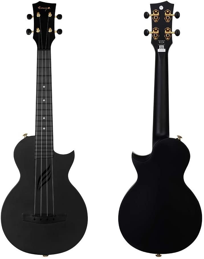 Concert Ukulele Enya Nova U 23” Cutaway Carbon Fiber Beginner Travel Ukulele Kit Waterproof