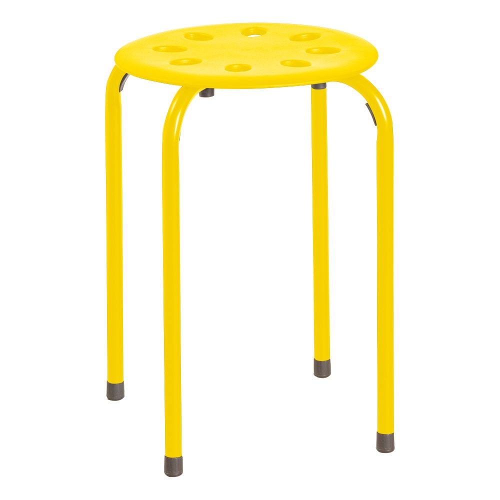 Norwood Commercial Furniture Colorful Plastic Stacking Stools for Kids Teens, and Adults- Assorted Colors (Pack of 5) - Image 4
