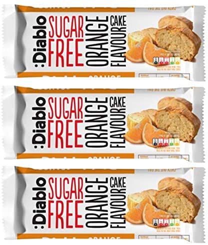 Diablo Sugar Free Cake Orange Flavour, Healthy Snacks Sweet Treat