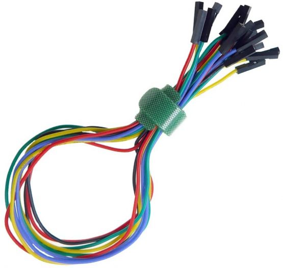 Cleqee 10PCS SMD IC Test Hook Clips Silicone Jumper Mini Grabber Cable Probe Test Leads Kit Compatible for Dupont Pin Header Logic Analyzer 5 Colours - Image 2