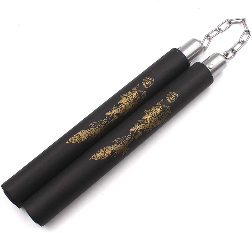 DONQL Foam Nunchucks for kids and beginners Training Nunchucks of Martial Arts Padded Training Practice Nunchakus Portable Good Gift and Toy for Kids