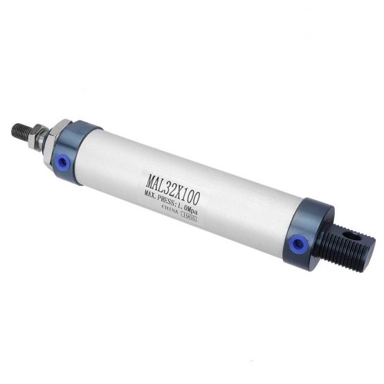 32mm Bore 25/50/75/100mm Stroke Mini Air Cylinder Aluminum Alloy Single Rod Double Acting Pneumatic Air Cylinder(100mm stroke) - Image 4