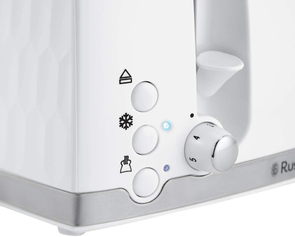 Russell Hobbs Honeycomb 4 Slice Toaster (Independent & Extra wide slots with high lift, 6 Browning levels - Image 4