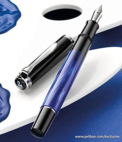 Pelikan Classic M205 Fountain Pen, Ambidextrous, Blue, 1 piece - Image 4