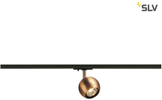 SLV 1-Phase 144019 Light Eye Spotlight, GU10, with Adapter, Copper