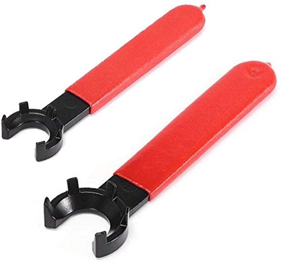Gasea 2pcs ER16 ER20 M Type Collet Chuck Clamping Spanner CNC Collet Chuck Holder Wrench Lathe Tools