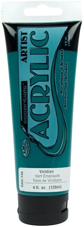 Royal & Langnickel Essentials 120ml Acrylic Paint - VIRIDIAN, 120 ml (Pack of 1)