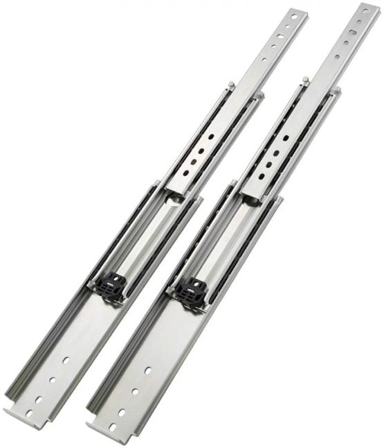 AOLISHENG Heavy Duty Drawer Runners Ball Bearing Capacity 200 Kg Full Extension Long Drawer Slides Rails Heavy Duty, 1-Pair  (Without Lock, 36 inch (900mm)) - Image 2