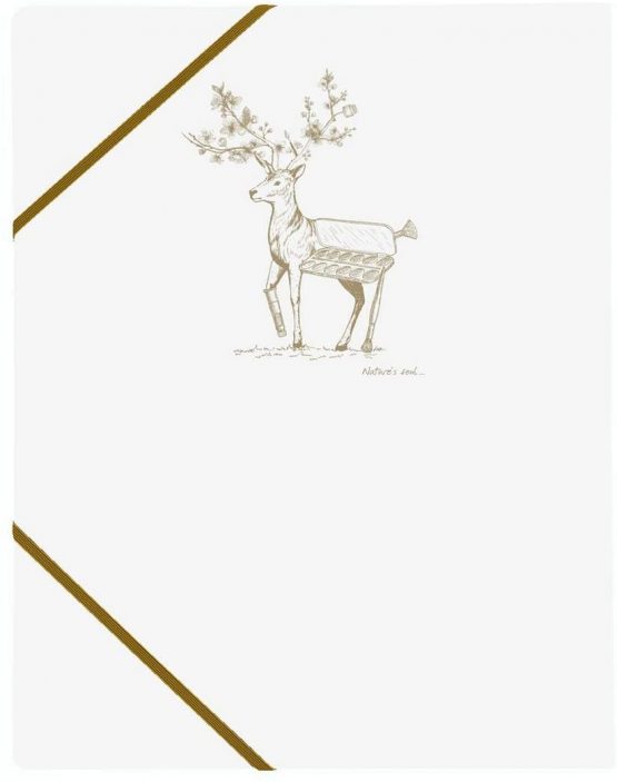 Clairefontaine 104514C Elasticated Folder with 3 Flying Spirit Flaps 24 x 32 cm White Cover Random Design - Image 3