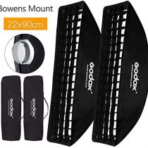 2PCS Godox 9"x 35" 22 x 90cm Honeycomb Grid Softbox for Photo Strobe Studio Flash Softbox Bowens Mount Softbox