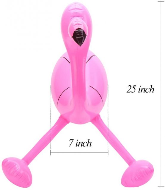 CCINEE 3 Pack Inflatable Flamingos Inflatable Toys Fancy Dress Party Hawaiian for Luau Party Decorations - Image 3
