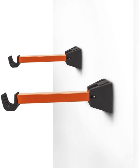 Relaxdays Wall Foldable Bicycle Hanging Racks Cycle Storage (Pack of 2) -Orange - Image 3