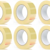 Clear Heavy Duty Wide Packaging Tape 60MM X 66M 6 Rolls For Parcels and boxes