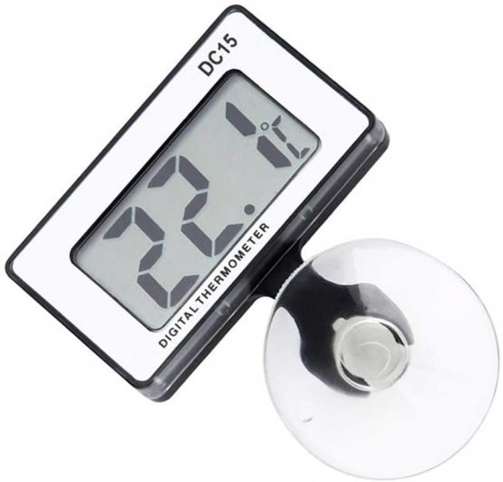 Gellvann Digital Aquarium Thermometer Submersible with Suction Cup Waterproof LCD Digital Fish Tank Aquarium Thermometer for Tropical and Marine - Image 4