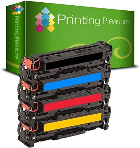Printing Pleasure 4 (FULL SET) Compatible CF210X-CF213A Toner Cartridges for HP LaserJet Pro 200 Color M251N M251NW MFP M276N M276NW Canon MF8230Cn MF8280Cw