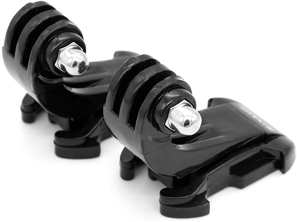 Hensych 2 Pcs Black Vertical Surface J-Hook Buckle Mount Set for Go-Pro 7/6/5/4/3/2/1 Series,Chest Strap Helmet Front Mount for OSMO Action for Xiaoyi etc - Image 2