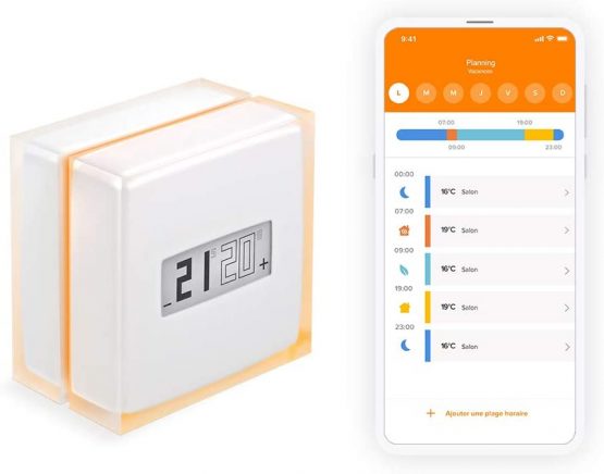 Netatmo Smart Thermostat for individual boiler, NTH01-EN-EC