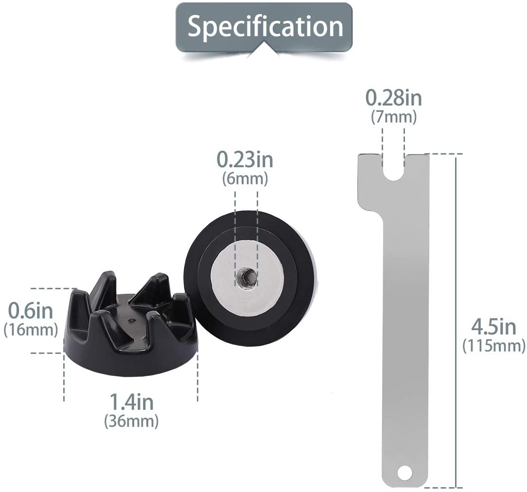 AIEVE Blender Coupler for KitchenAid 9704230, 2 Pack Replacement