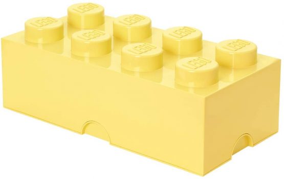 Room Copenhagen Storage Brick "Lego" 8 Knobs, Cool Yellow