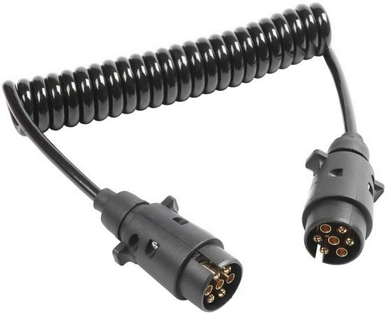 ETUKER 6m 7 Pin Trailer Plug Socket Extension Lead, 12V 7 Pin 6m Extension Lead Towing Caravan Trailer Truck RV Electrical Wiring Cable Connector Trailer Line (6m 7 Pin Extension Lead) - Image 3
