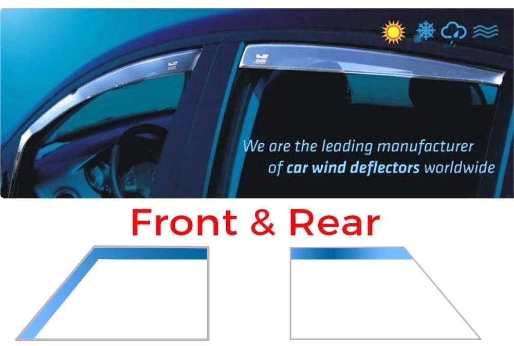 Heko 28332 Wind Deflectors, Black - Image 3