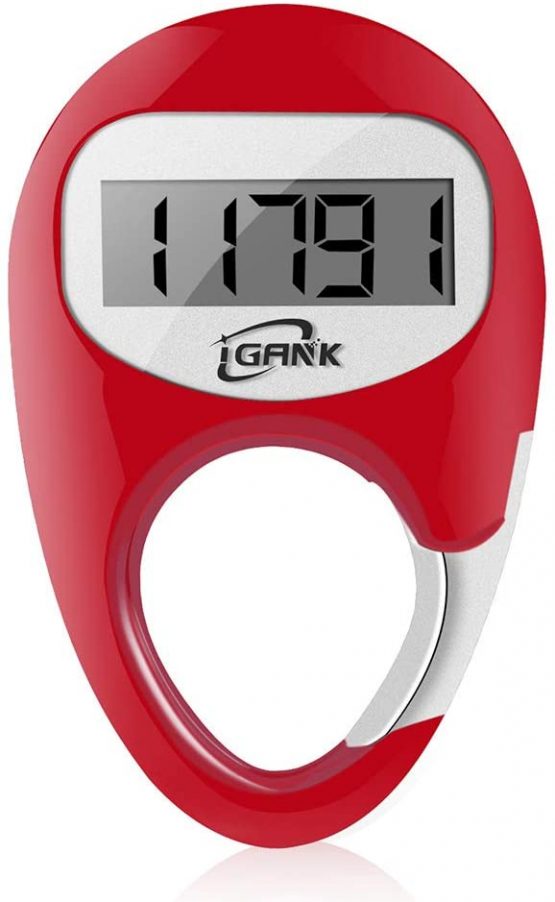 iGANK Simple Walking Pedometer Step Counter for men women kids