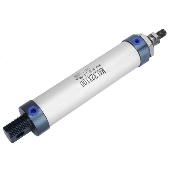 32mm Bore 25/50/75/100mm Stroke Mini Air Cylinder Aluminum Alloy Single Rod Double Acting Pneumatic Air Cylinder(100mm stroke) - Image 3