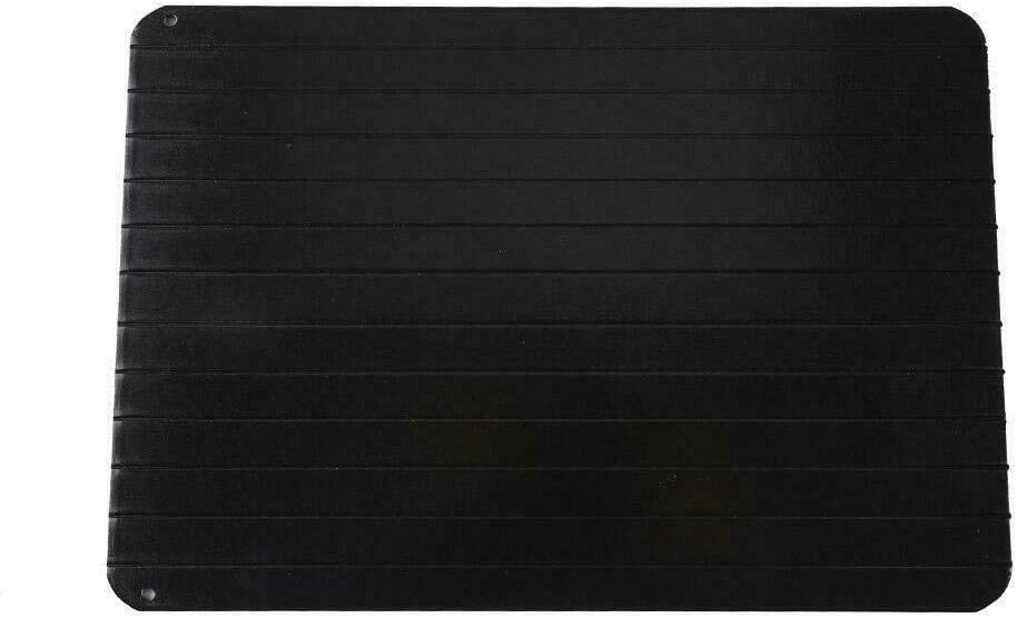 MantraRaj Defrosting Tray, Aluminium Meat Thaw Plate with Grooves & Spill-Proof Silicone Angles - Image 4