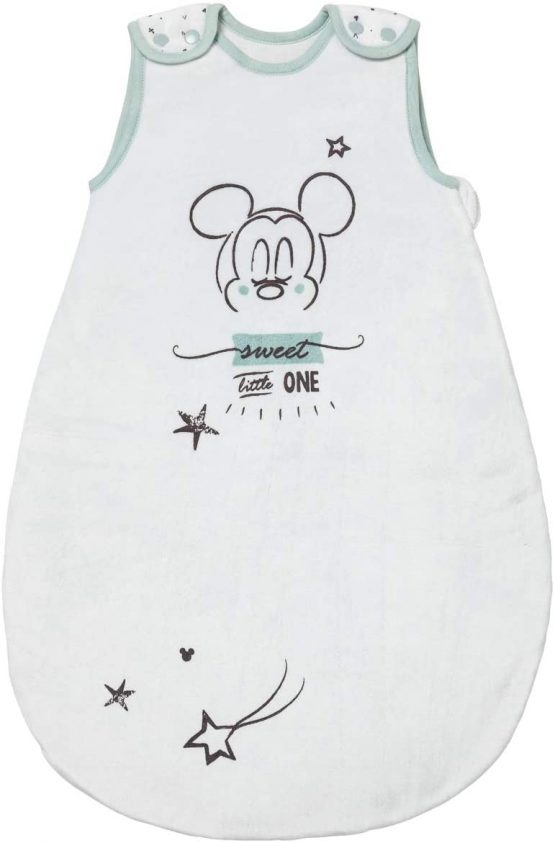 BabyCalin DIS401004 Schlafsack, 65cm, Disney Mickey Little One, Mehrfarbig, 1 Stück