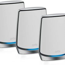 NETGEAR Orbi Wifi 6 Mesh System (RBK853) | Mesh Wifi 6 Router with 2 Satellite Extenders | WiFi Mesh Whole Home Triband Coverage up to 6,000 sq ft and 100 Devices | 11AX Mesh AX6000 WiFi (Up to 6Gbps)