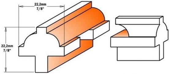 CMT Orange Tools 900.025.11 – Estuche 3 Strawberries for Doors HW S 8 (Lonnie Bird) - Image 2