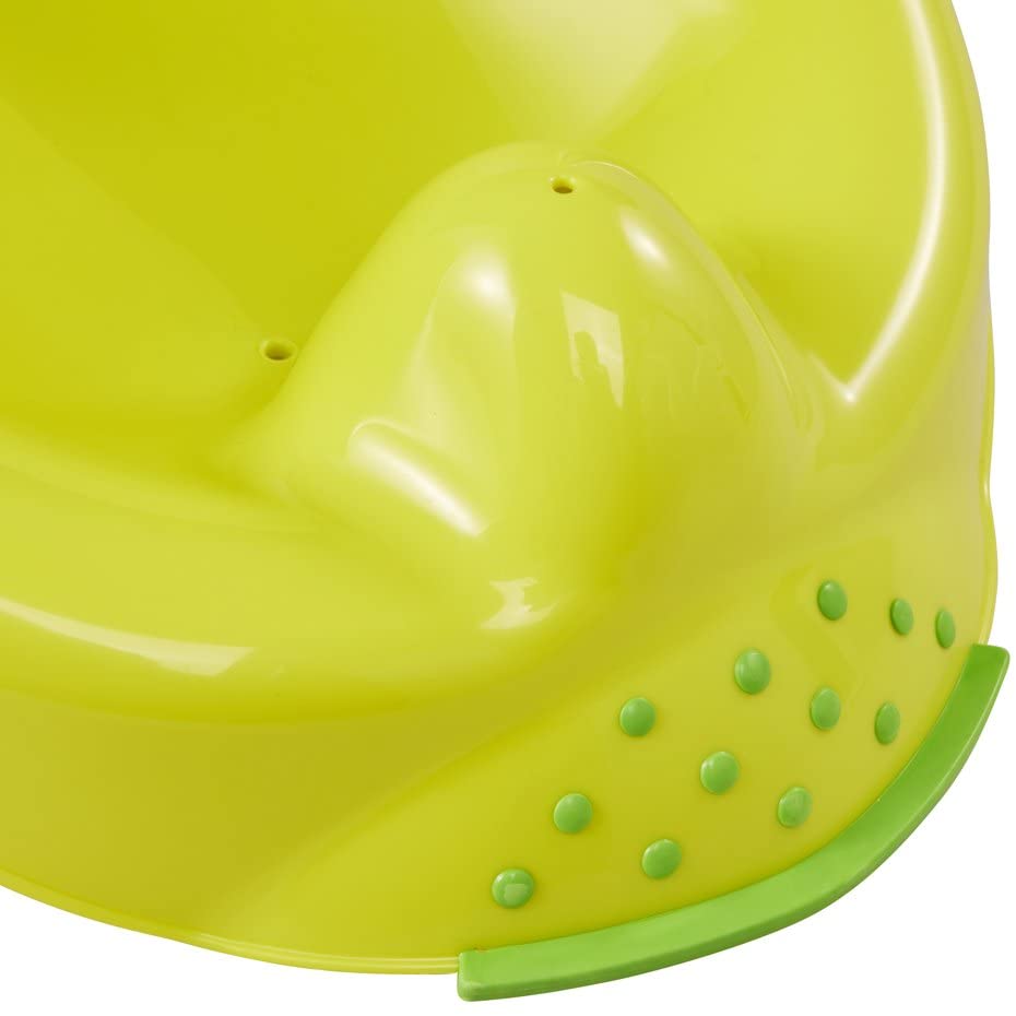 keeeper Funny Farm Anatomical Baby Bath Seat, For 0 to 6 months, Anti-Slip Rubber Feet, Leon, Green - Image 3