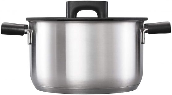 Fiskars 1052240 Casserole with Lid, Dia: 20 cm, Capacity: 3.5 litres, Suitable for All hobs, Stainless Steel/Plastic, Hard Face, 3.5 liters - Image 2