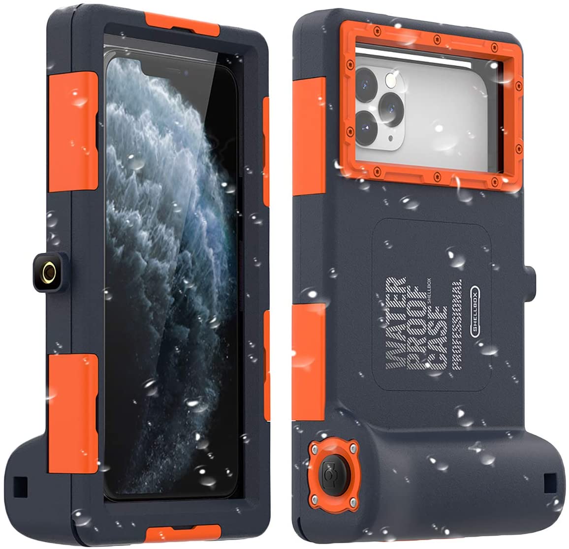 Universal Waterproof and Anti-Shock Case for iPhone 11 Pro Max XS Max XR X 8 7 6S Plus Galaxy Note10 10 s9 S9 up to 6.8 inches