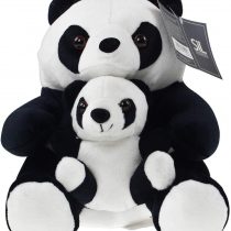 Adorable Black And White Panda Doorstop With Baby ~ Decorative Panda Door Stop