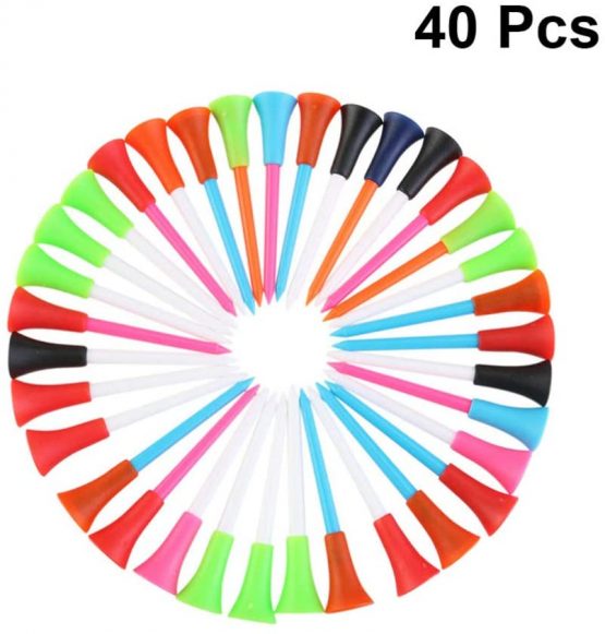 NUOBESTY 40PCS Golf Tees Plastic Golf Tee Kit Golf Sport Training Accessories for Golfer Lover - Image 2