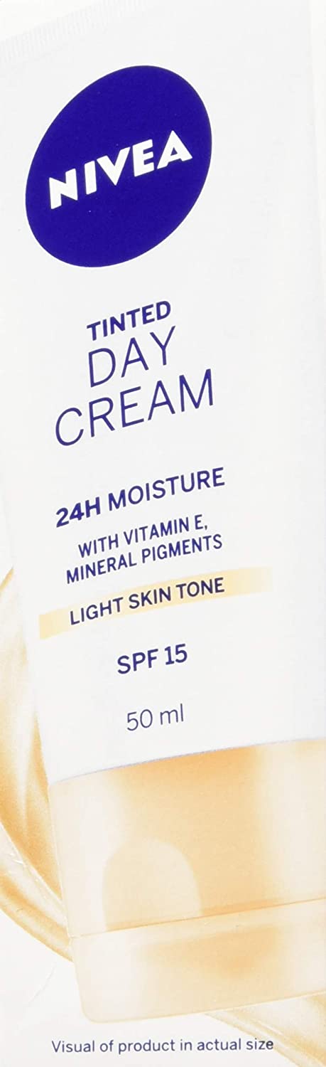 NIVEA BB Tinted Moisturiser SPF 15 Light (3 x 50ml), 24 Hour Moisturising BB Cream with Jojoba Oil - Image 2