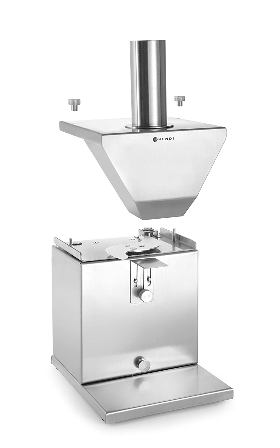HENDI Sausage cutter, electric, curry sausage cutter, maximum diameter of 48mm, 230V, 135W, 230x185x (H) 325mm, silver - Image 2