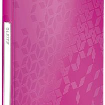 Leitz A4 Display Book, 40 Pockets, 80 Sheet Capacity, Transparent Pockets, Metallic Pink, WOW Range, 46320023