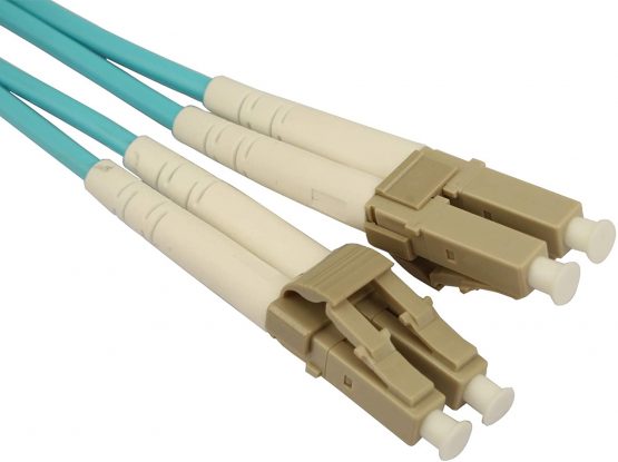 Jopto LC to LC OM4 Fibre Patch Cable Multimode (LSZH) 50/125 10G Duplex 1m/ 100cm Fibre Optic Cable LC/UPC to LC/UPC OM4 Multimode Duplex Fibre Optic Cable 50/125um LSZH - Optics Lead Series - Image 3