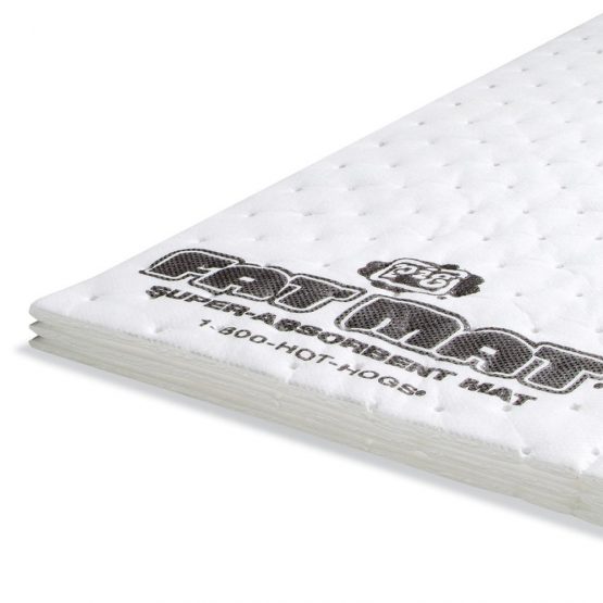 New Pig MAT4101 PIG FAT MAT Super, Absorbent Mat, 83.3 L Absorbency, 51 cm Length x 41 cm Width, 50 Pad/Box, White (Pack of 50) - Image 2