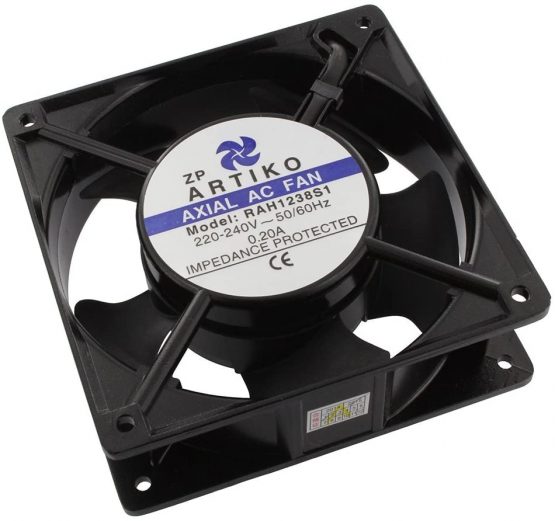 Paxanpax Universal Axial Cooling Fan Assembly, 18 W, 240 V, 120 x 120 x 38 mm 53-UN-83