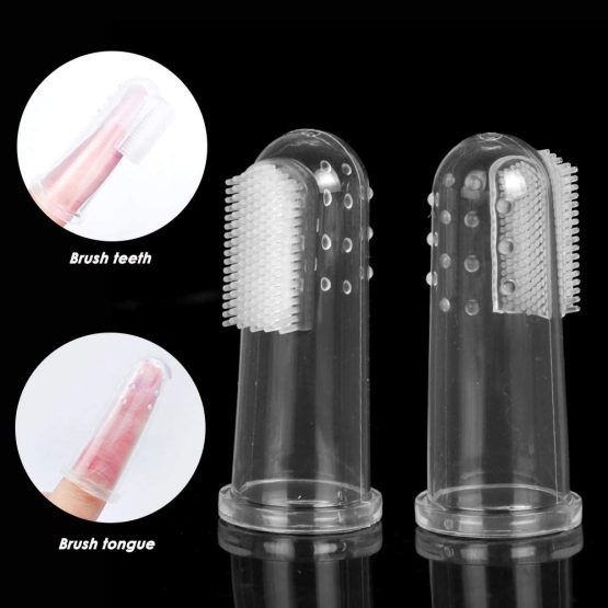 SourceTon Set of 15, Pet Toothbrush Set, 5 Dual Headed Toothbrush Dog Toothbrush and 10 Finger Toothbrush, for Dental Care of Dog & Cat - Image 4