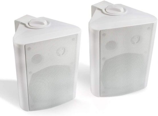 Herdio Outdoor Speakers, 200 Watts 5.25 Inches Outdoor Speaker Waterproof For Garden Patio Indoor （A Pair)）