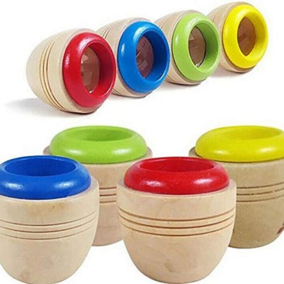 EQLEF Wooden Educational Magic Kaleidoscope Baby Kid Children Learning Puzzle Toy - Image 4