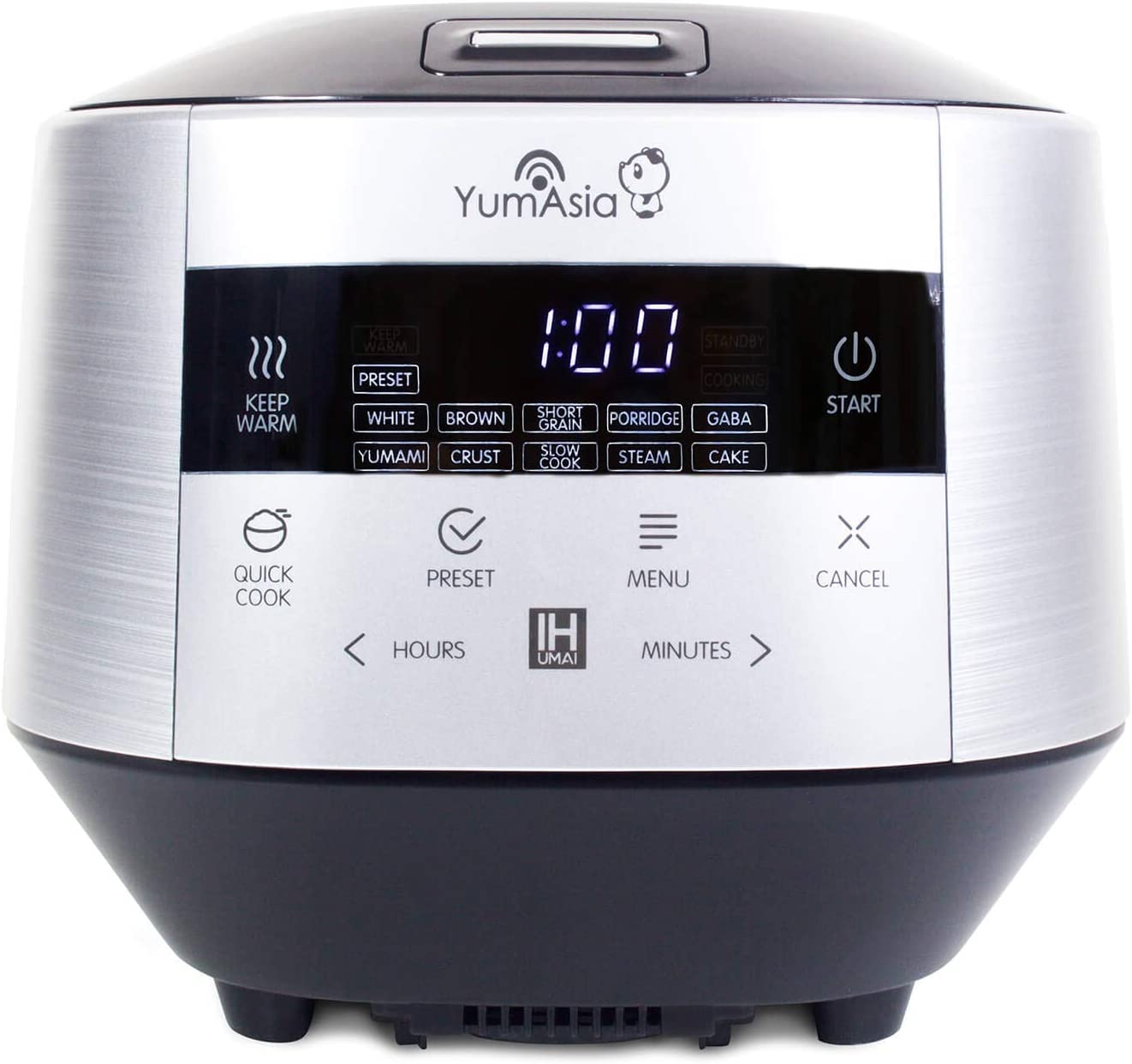 Yum Asia Bamboo Rice Cooker with Induction Heating (IH) and Ceramic