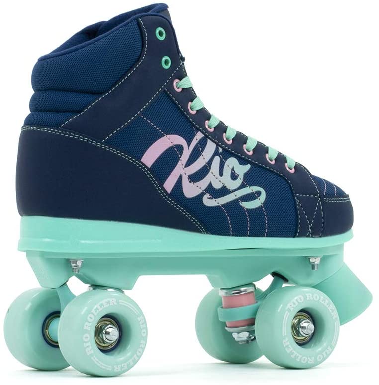 Rio Roller Roller Skates Brand Unisex Children, Navy/Green (Multicoloured), 37 - Image 3