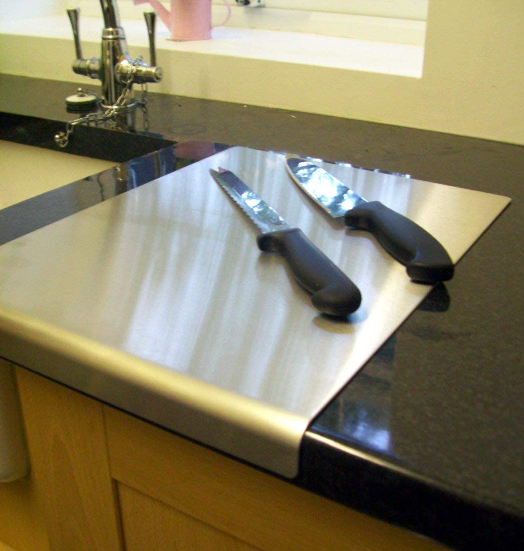 Stainless Steel Worktop Saver (500 x 500 Round Fold), Silver, 50L x 50W cm - Image 4