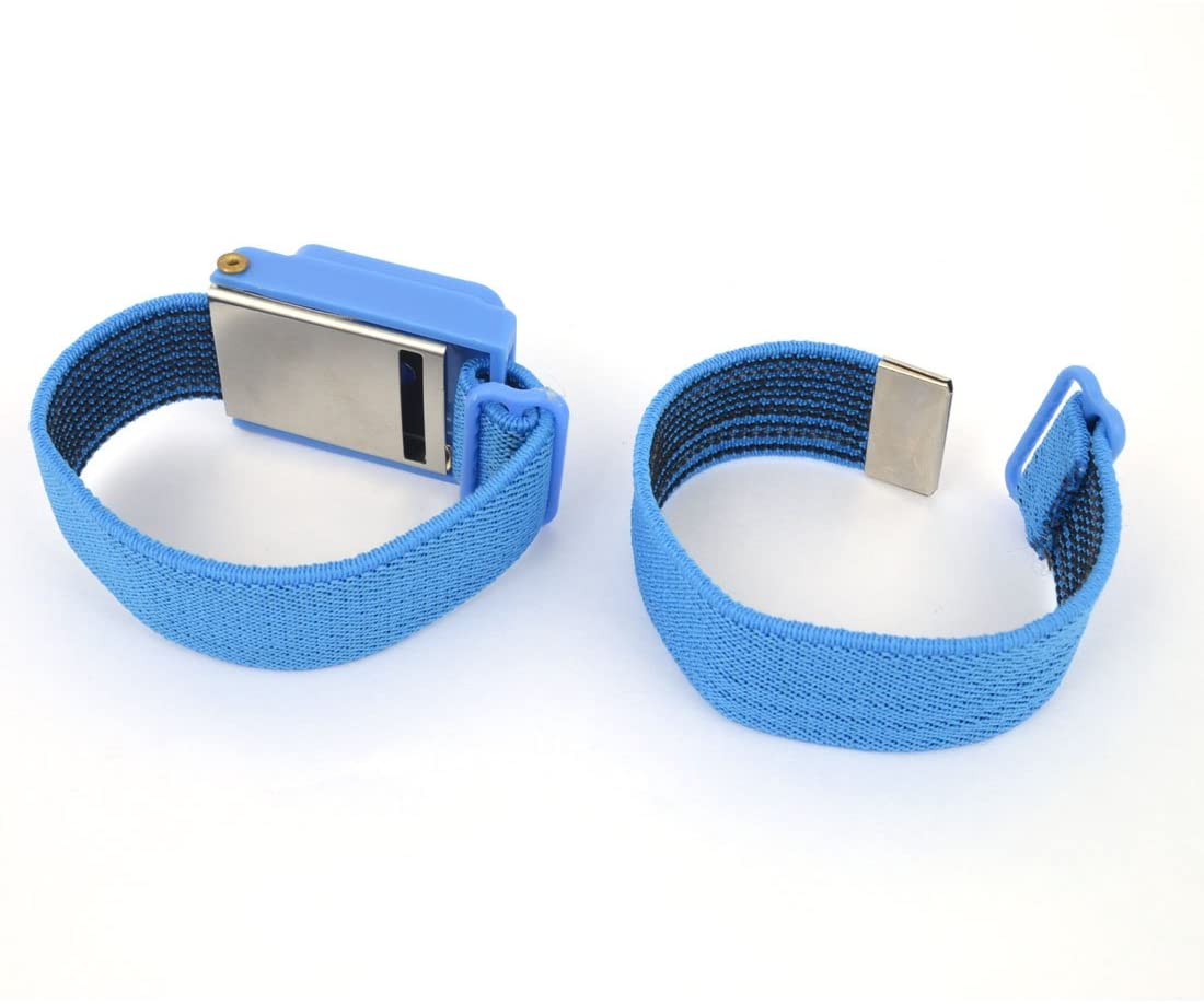 sourcing map Blue Stretchy Wristband Anti-Static Wireless Wrist Strap ...